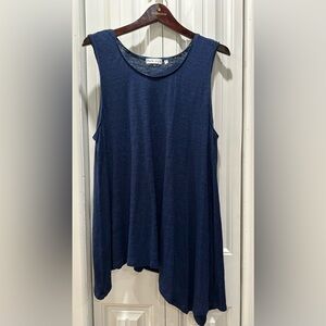Habitat Linen Asymmetrical Sleeveless Top